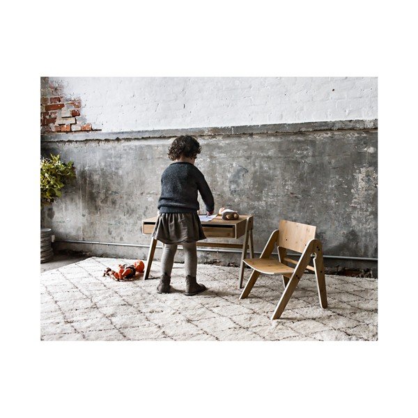 Dětský psací stůl z bambusu Moso s šedými detaily We Do Wood Geo's-image-2