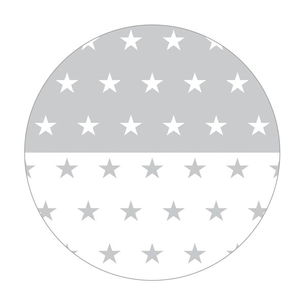 Valge ratastel võrevoodi koos varikatusega 60x120 cm Little stars - Roba-image-4