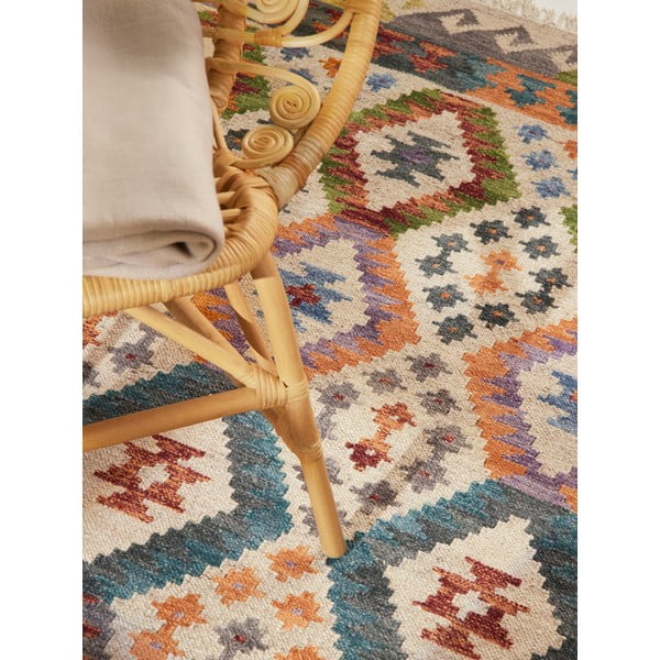 Käsitsi kootud kahepoolne villane vaip 120x170 cm Kamal Oasis - Nouristan-image-3