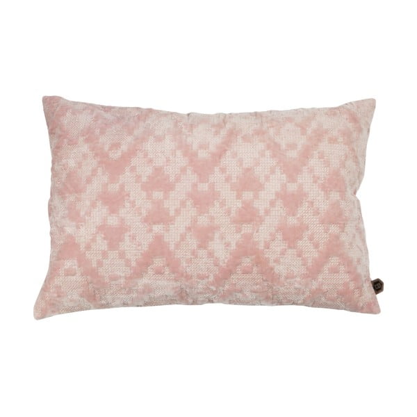 Světle růžový bavlněný polštář BePureHome, 40 x 60 cm
