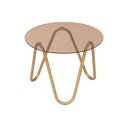 Ümmargune abilaud klaasist pealispinnaga ø 50 cm Ventana Round - Leitmotiv