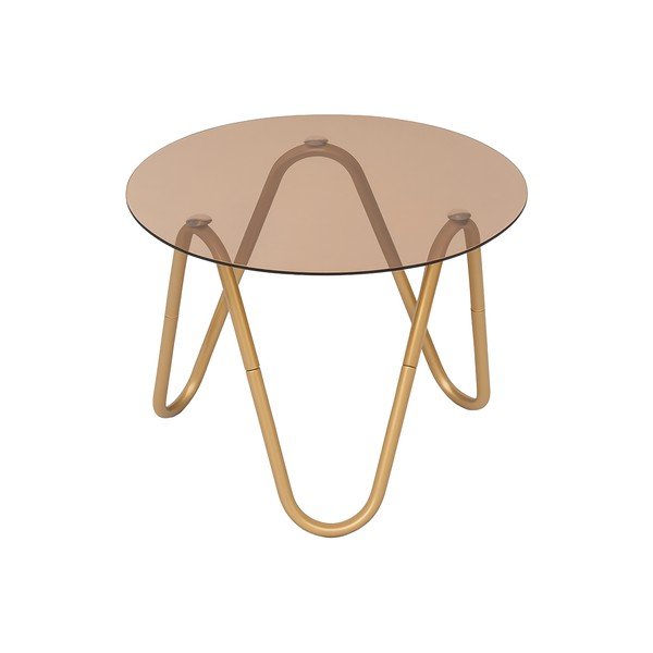 Ümmargune abilaud klaasist pealispinnaga ø 50 cm Ventana Round - Leitmotiv