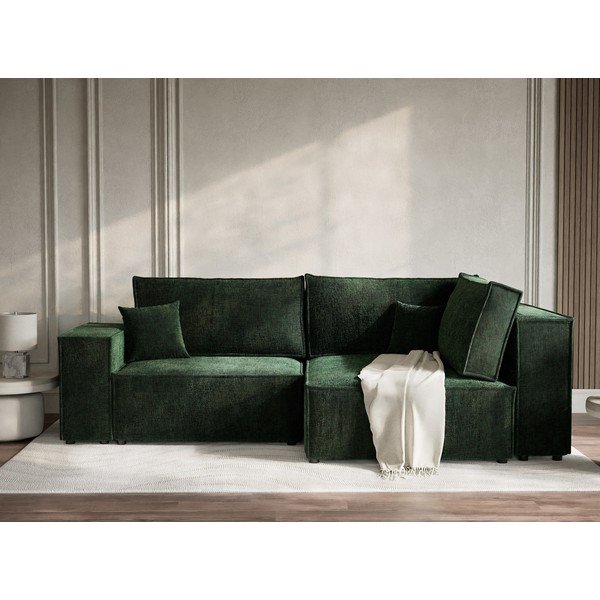 Tumeroheline šenilldiivanvoodi/panipaigaga nurgadiivan (parem nurk/L-kujuline) Tonga - Maison de Rêve-image-4