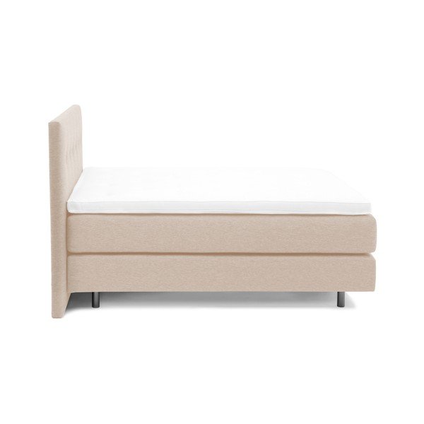 Pískově hnědá boxspring postel Vivonita Lando, 180 x 200 cm-image-1