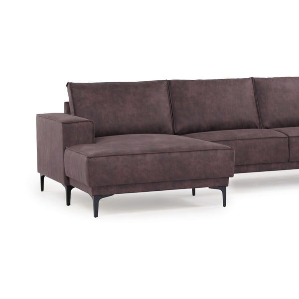 Tumepruun kunstnahast nurgadiivan (vasak nurk) Copenhagen - Scandic-image-4