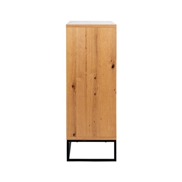 Černá vysoká komoda 102.2x124.7 cm Dalarna - Interstil-image-3