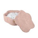 Roosa velvetist bassein pallidega, ø 90 cm, kõrgus 30 cm - Meowbaby