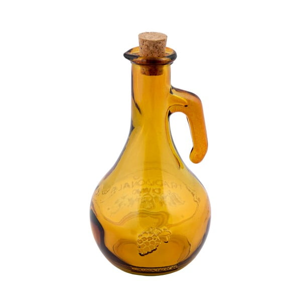 Kollane ümbertöödeldud klaasist äädikapudel, 500 ml Di Vino - Ego Dekor