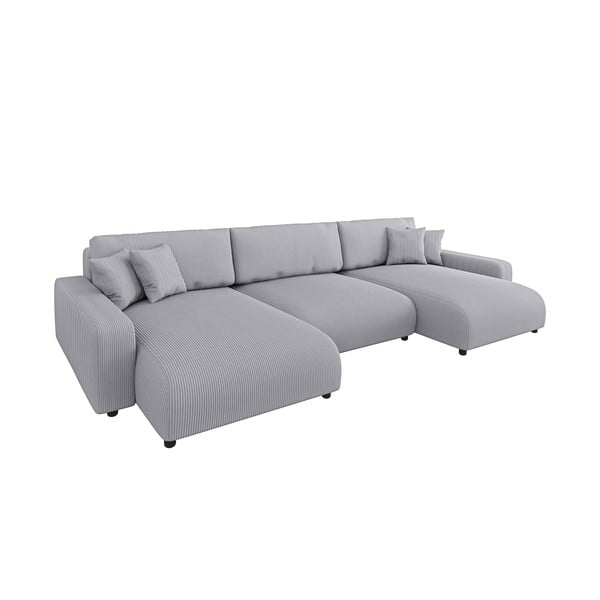 Helehall velvetist panipaigaga nurgadiivanvoodi Sara - Ropez