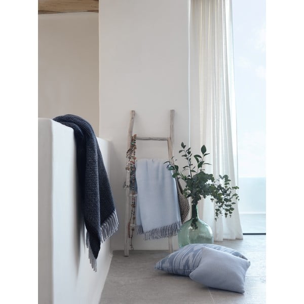 Mereväe sinine ruuduline puuvillane II, 140 x 180 cm Skyline - Euromant-image-3