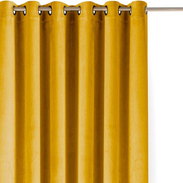 Sinepivärvi sametist pimendav kardin 200x250 cm Velto - Filumi