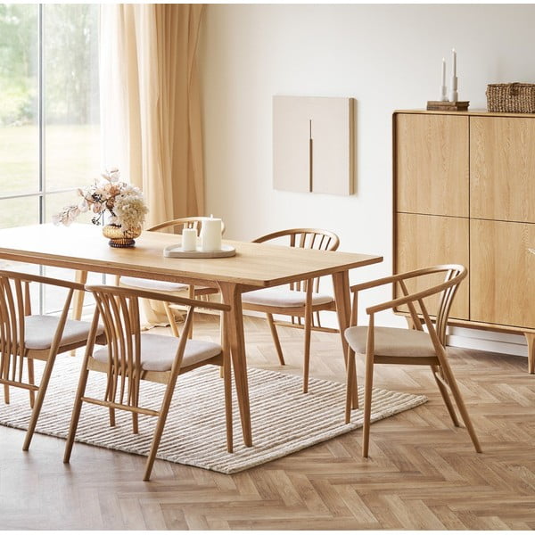 Tammepuidust käetugedega söögitool Agustin – House Nordic-image-2