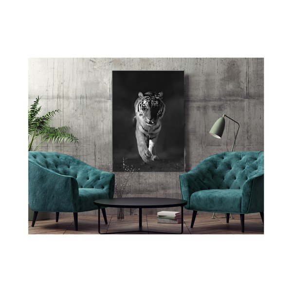 Obraz Styler Glasspik Animals Tiger, 70 x 100 cm-image-1