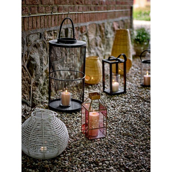 Klaasist latern (kõrgus 34 cm) Drew - Bloomingville-image-1