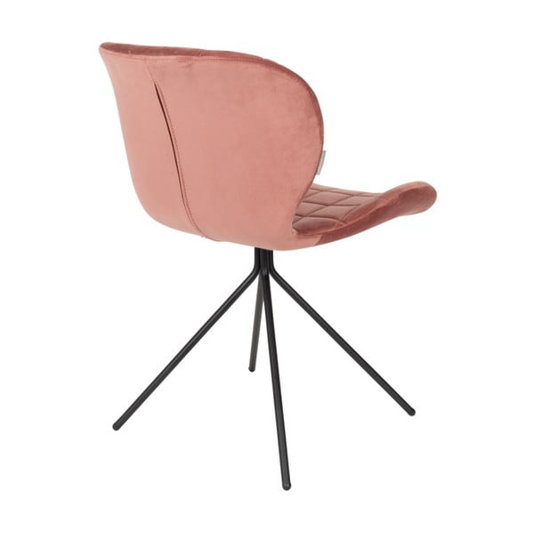 Sada 2 růžových židlí Zuiver OMG Velvet