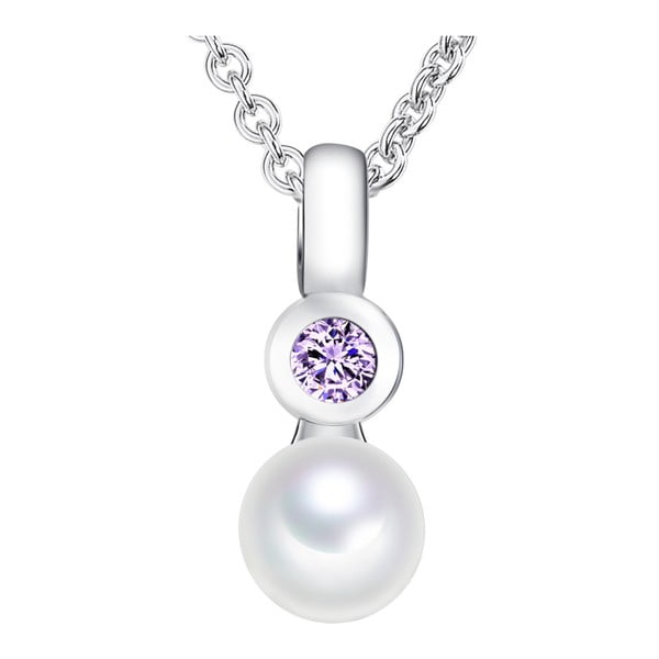 Náhrdelník s perlou Chakra Pearls Purple