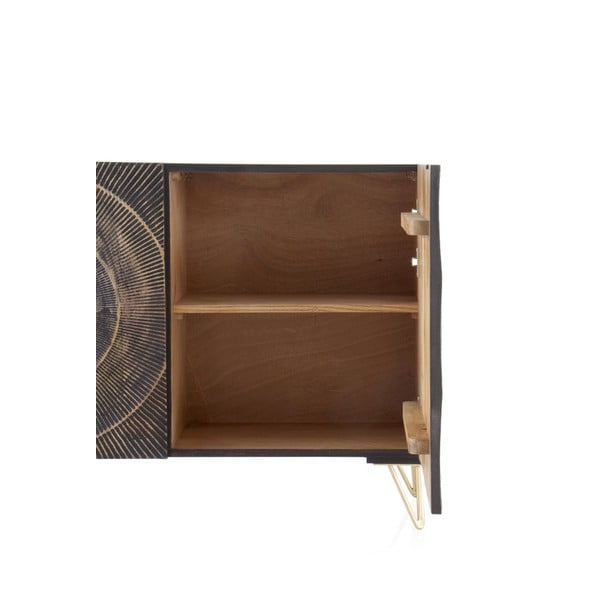 Must madal mangopuidust kummut 160x75 cm Mango - Geese-image-4