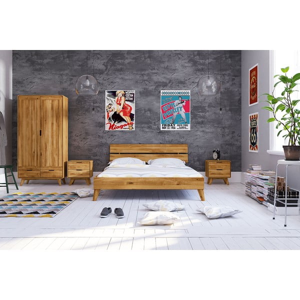 Tammepuust kaheinimesevoodi 140x200 cm Greg 2 - The Beds-image-1