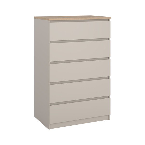 Kreemikas kummut 77x121x50 cm Naia - Tvilum