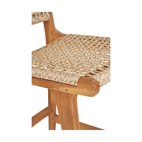 Baaritool teakpuidust naturaalses toonis (istme kõrgus 60 cm) Derby – House Nordic-image-4