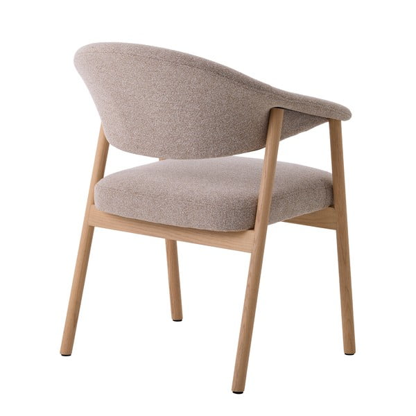 Beežid söögitoolid tammepuidust käetugedega 2tk komplektis Elk - Unique Furniture-image-3