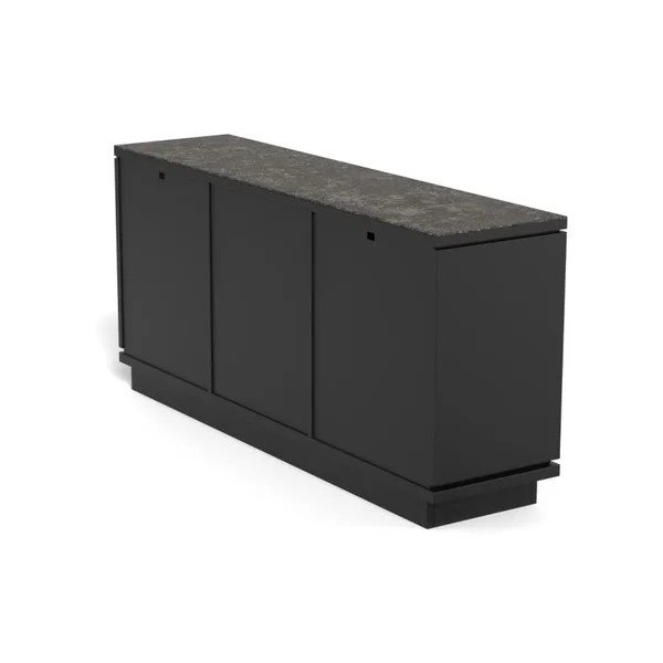 Must MDF-ist kummut 160x75x40 cm Tribeca - Actona-image-2