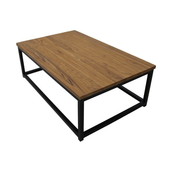 Konferenční stolek z teakového dřeva a kovu HSM collection, 120 x 75 cm