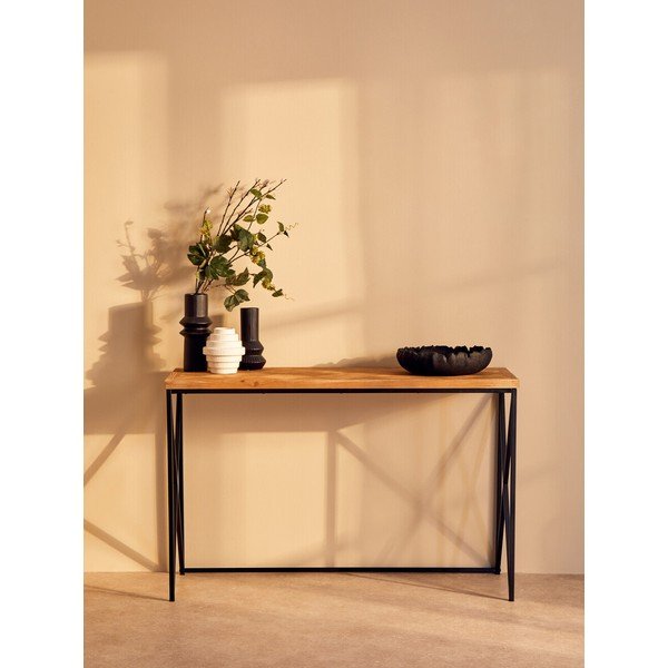 Konsoollaud naturaalses värvitoonis kuusepuidust 48x120 cm Kickford - Premier Housewares-image-1