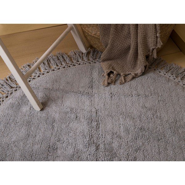 Helepruun puuvillane vannimatt Irya Home Collection , ø 90 cm Lora - Foutastic-image-2
