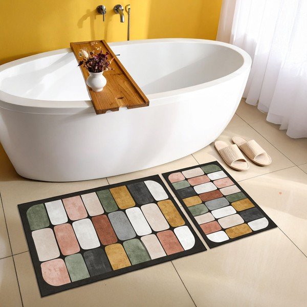 Vannitoamatid komplektis 2 tükki 60x100 cm - Foutastic-image-1