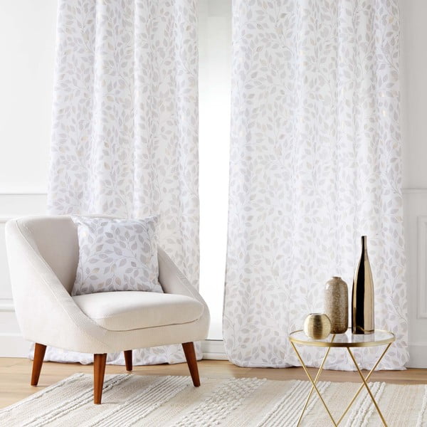 Valge kardin 140x280 cm Duchesse - douceur d'intérieur-image-1