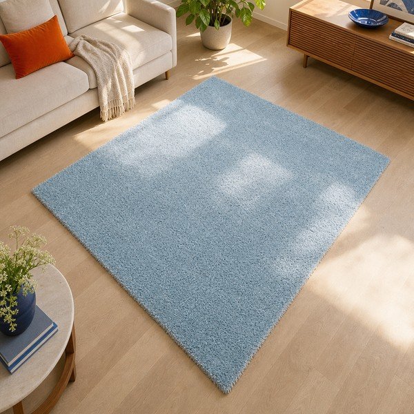 Helesinine Aqua Liso vaip, 57 x 110 cm - Universal-image-1