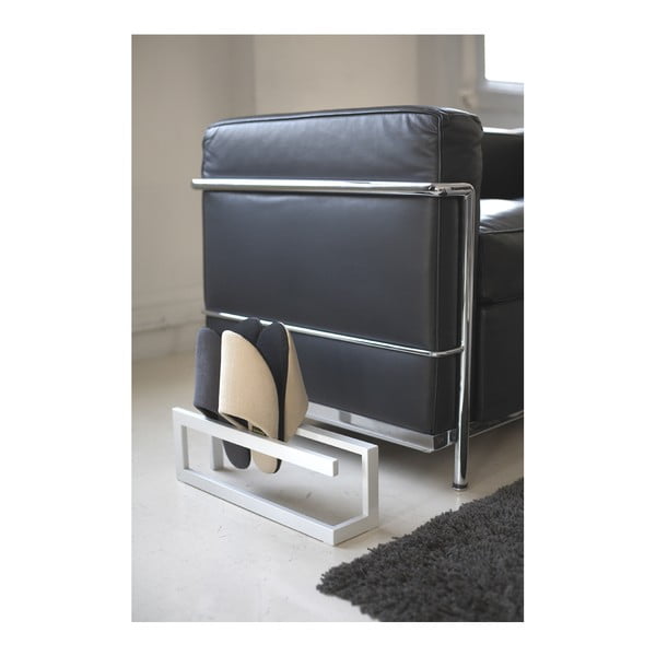 Valge metallist sussiriiul 42x14x10,5 cm Line – YAMAZAKI-image-2