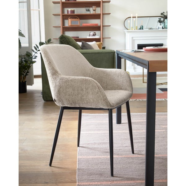 Beež söögitool Konna - Kave Home-image-1