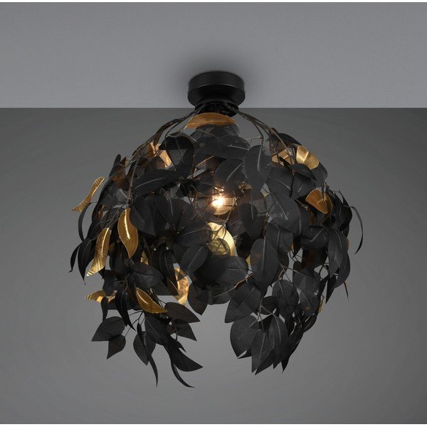 Matt must metallist laevalgusti plastikust varjuga ø 38 cm Leavy - Reality-image-1