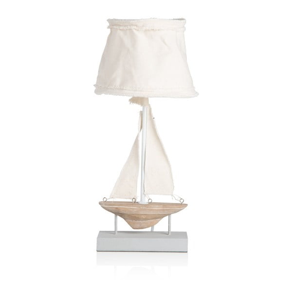 Bílá stolní lampa Novita Sailing