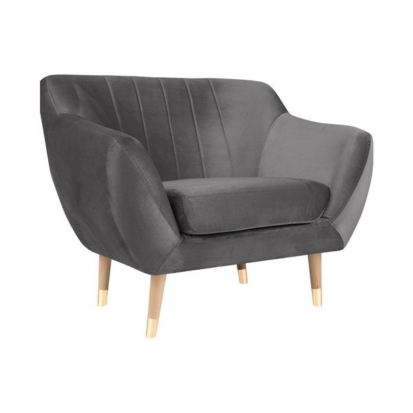 Hall sametist tugitool Benito - Mazzini Sofas-image-2