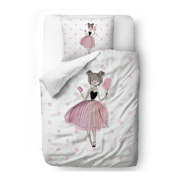 Puuvillane voodipesu koos, 140 x 200 cm Pink Girl - Butter Kings