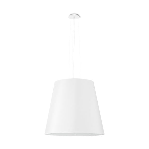 Valge rippvalgusti klaasist lambivarjundiga ø 50 cm Tresco - Nice Lamps