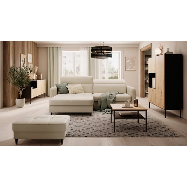 Beež sametist lahtikäiv/sahtliga nurgadiivan (vasak nurk/lamamisosaga) Gomsi – ELTAP-image-1