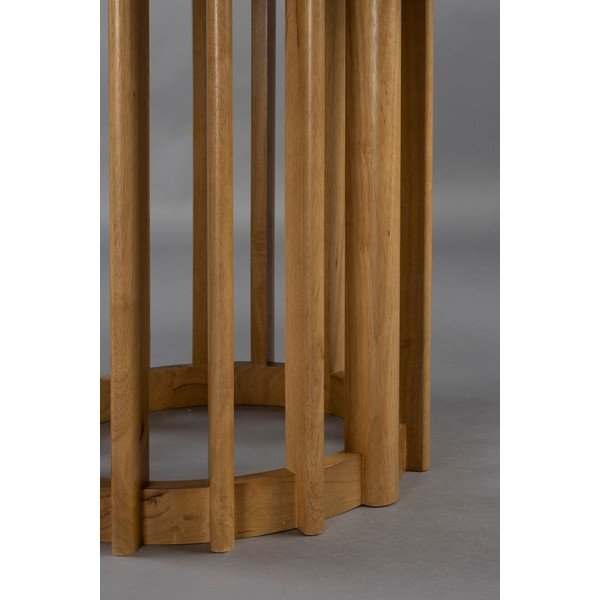 Ümmargune tammespoonist söögilaud ø 120 cm Barlet - Dutchbone-image-1