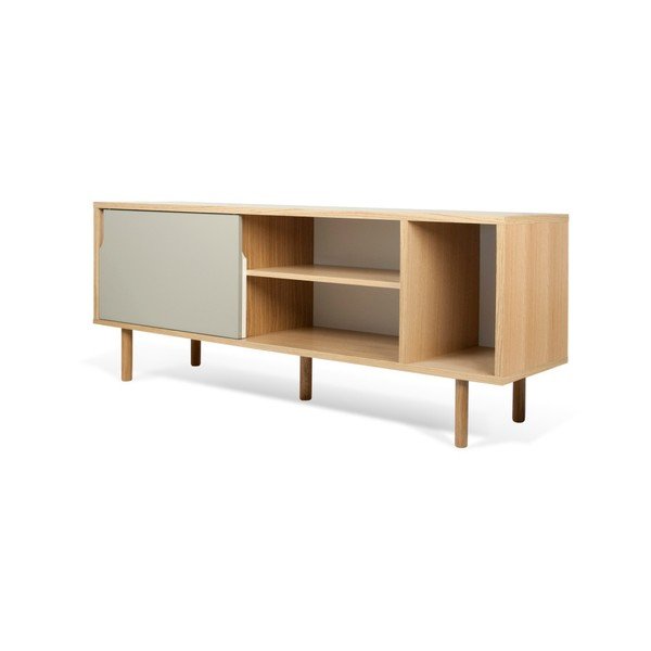 Bílošedá komoda TemaHome Dann Oak-image-4
