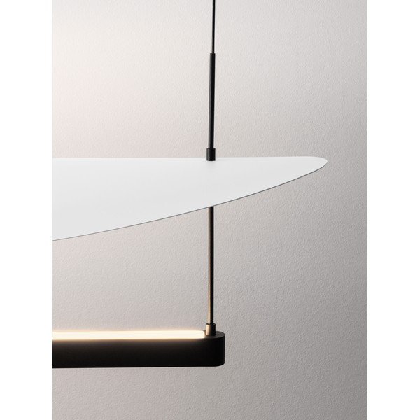 Valge/mattmust alumiiniumist hämardatav LED-rippvalgusti Diona - Nova Luce-image-2