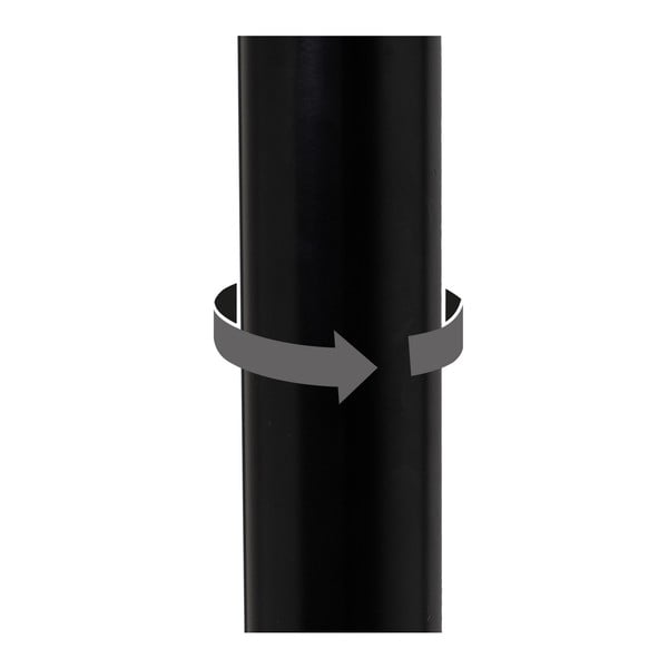 Mustad kunstnahast reguleeritava kõrgusega baaritoolid 2tk komplektis (istme kõrgus 56,5 cm) - Casa Selección-image-4