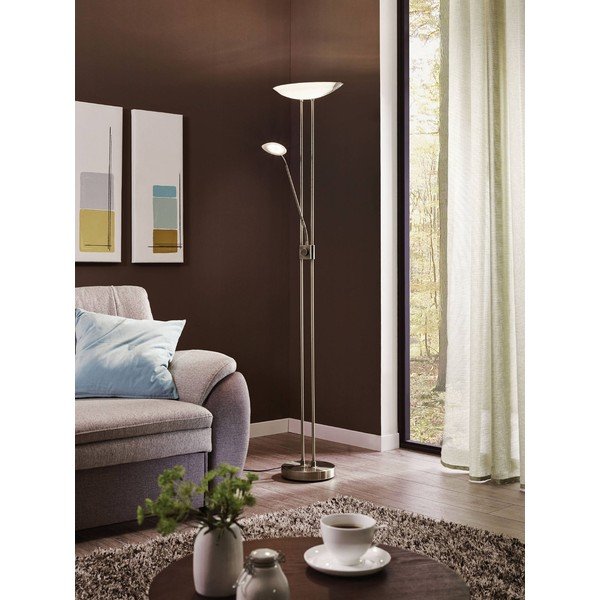 Hall LED põrandavalgusti klaasist varjuga (kõrgus 180 cm) BAYA LED - EGLO-image-1