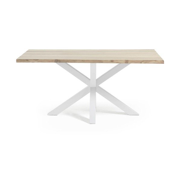 Söögilaud tammepuust pealispinnaga 90x160 cm Argo - Kave Home-image-2