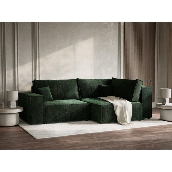 Tumeroheline šenilldiivanvoodi/panipaigaga nurgadiivan (parem nurk/L-kujuline) Tonga - Maison de Rêve-image-1