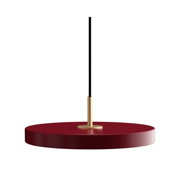 Punane dimmerdatav LED-rippvalgusti metallist varjuga ø 31 cm Asteria Plus - UMAGE