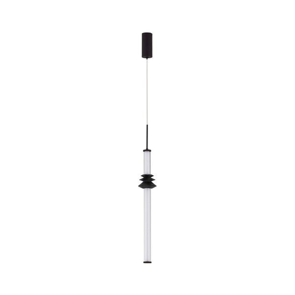 Mattmust keraamiline hämardatav LED-rippvalgusti akrüülklaasist varjuga, ø 8 cm Stalactite - Nova Luce