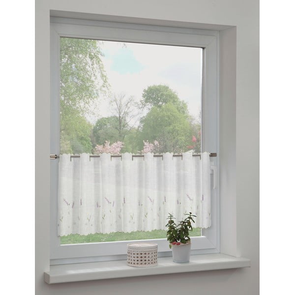 Valge kardin 135x45 cm Lavender - Sehlbach-image-1